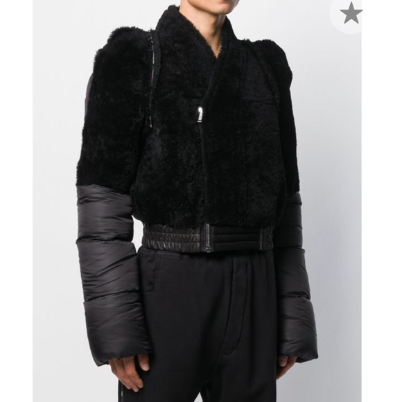 Rick Owens Contrast Padded Jacket - Picture 2 of 14